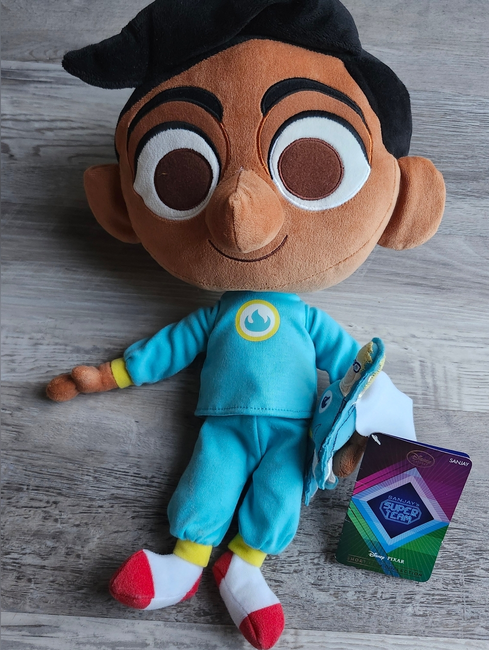 Disney Pixar Sanjay Super Team Plush Doll 16" Disney Store NWT Toy